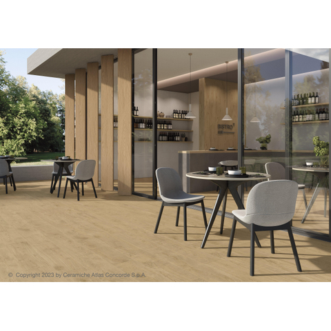 SAMPLE Terravito Flexaro Vloer- en wandtegel - 22,5x90cm - 8mm - gerectificeerd - (Bruin) SW1221404