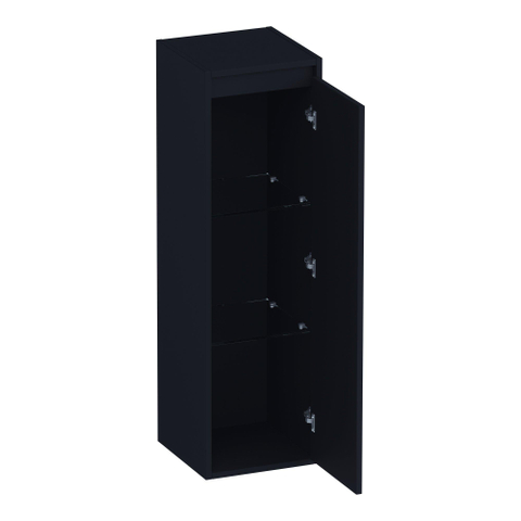 BRAUER Adore Wavy armoire haute 120 avec 1 porte sans poignée ouvrant vers la droite mat noir SW1208843