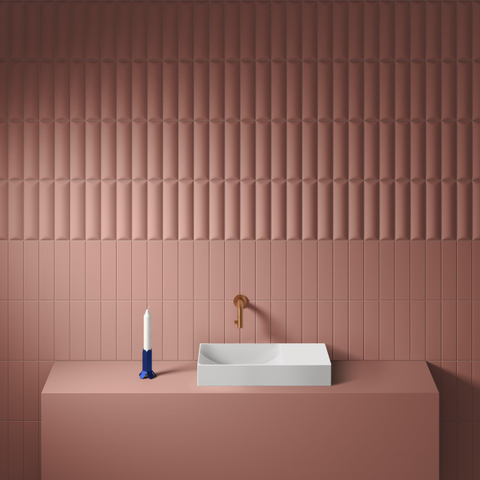Clou Vale céramique lave-mains 45x19x7cm pré-percé trou de robinet à droite Blanc mat SW451461