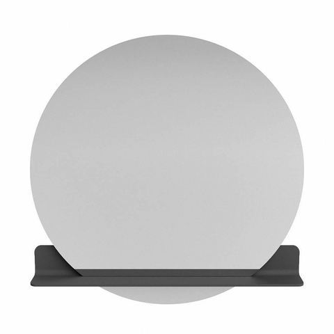 Mondiaz SPOT spiegel – Ø100 cm – met planchet – Dark grey (grijs) SW1235518