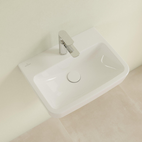 Villeroy & Boch O.novo fontein - 50x37cm m.1 kraangat - met overloop - White Alpine (glans wit) SW448483