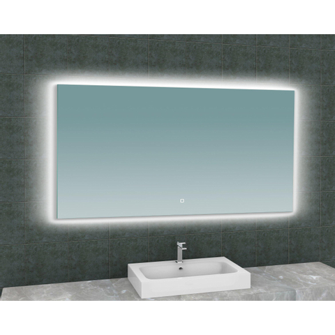 Wiesbaden Soul Spiegel rechthoek - met LED dimbaar en spiegelverwarming - 140x80cm SW412000