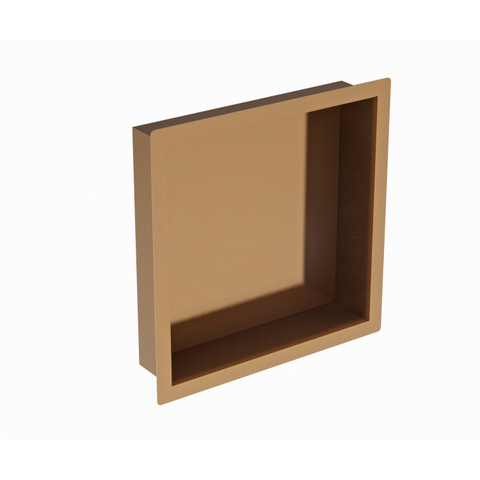 Fortifura Galeria Inbouwnis - 30x30x7cm - PVD - geborsteld koper SW876695