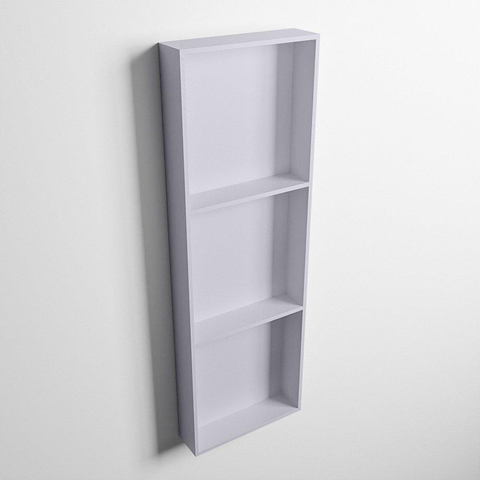 Mondiaz Easy nis 29.5x89.5x8cm voor Inbouw/opbouw 3 open vakken Solid surface Cale/Cale SW643853