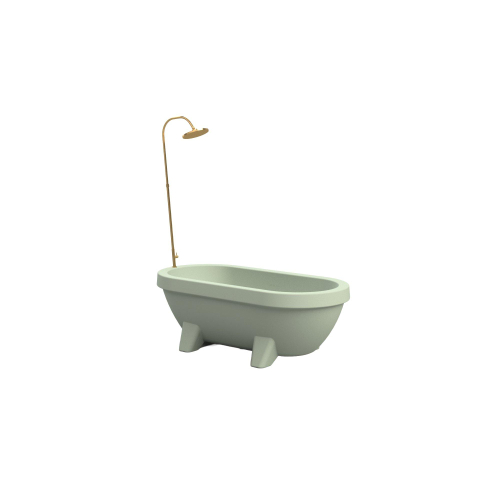 Gardentub Baignoire îlot (extérieur) - 194x94x66cm - synthétique - compatible à l'extérieur - vert lime mat SW1017088