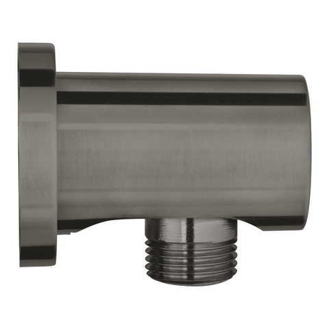 Grohe Rainshower Wandaansluitbocht - ronde rozet - brushed hard graphite (antraciet) SW98901