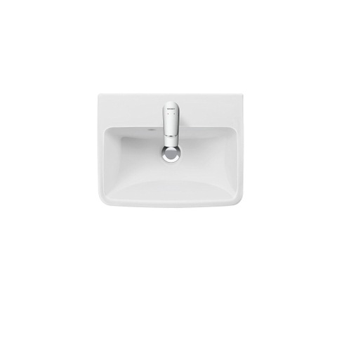 Duravit No.1 - No.1 - handwasbakje - 450mm - met overloop - 1 kraangat midden - hoogglans wit SW723812