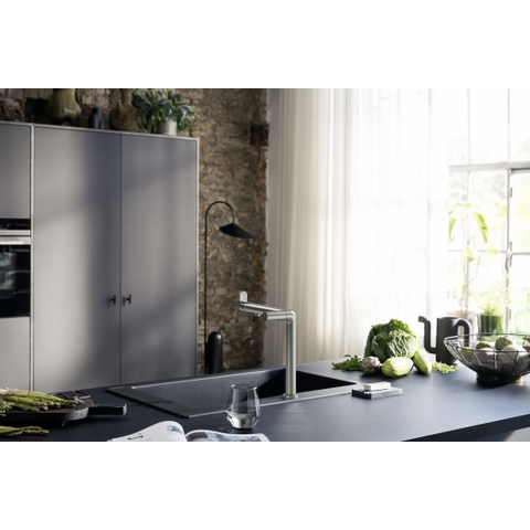 Hansgrohe Aqittura M91 SodaSystem 240, 1jet, starter set RVS-look SW1567480
