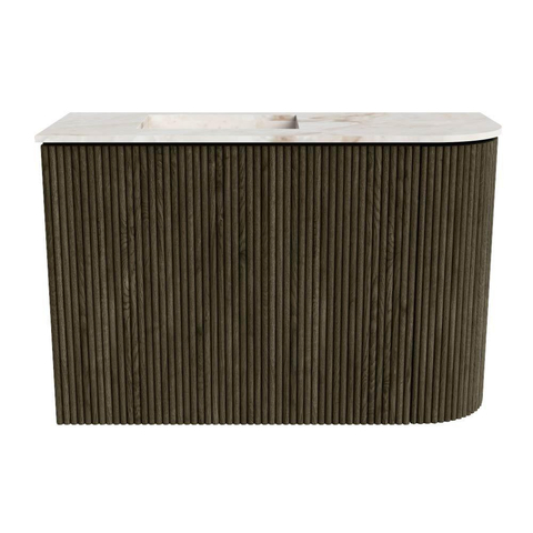 Mondiaz JOYA-DLUX 61.6cm toiletmeubel - ronding rechts kleur Shadow - Wastafel FAYE positie Links 1 kraangat kleur Frappe. SW1422730