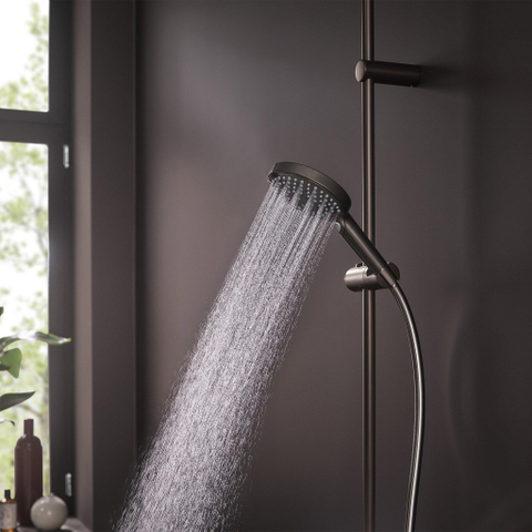 Hansgrohe Raindance Select S douchette 120 3jets powderrain chrome noir brossé SW541891