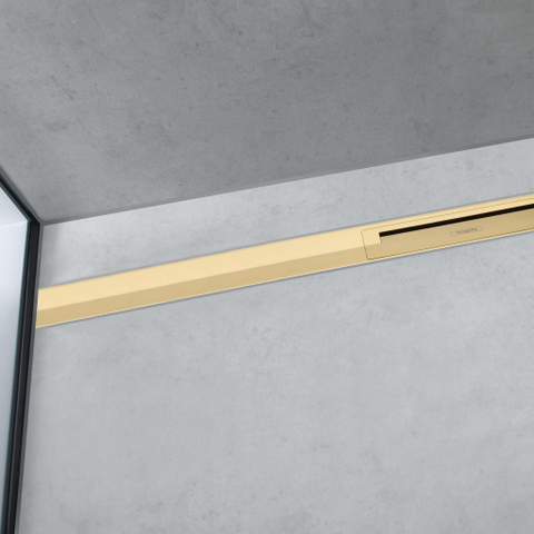 Hansgrohe RainDrain Flex Douchegoot - 100cm - inkortbaar - polished gold optic SW1590405