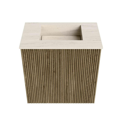 Mondiaz JOYA-DLUX Meuble de toilette 40cm - couleur Dusk - Vasque FAYE position Milieu Sans trou de robinet couleur Meli SW1425799