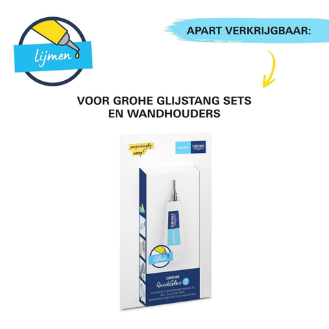 Grohe Vitalio Universal Handdouche - houder - matte black (mat zwart) SW924660
