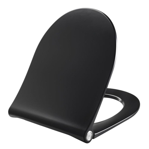 Geberit ICon wandcloset - 35.5x53x33cm - diepspoel - spoelrandloos wit met softclose en quickrelease zitting - zwart (wit) SW705609