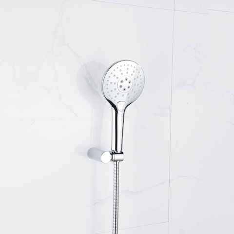 Fortifura Calvi Handdouche - diameter 12cm - rond - 3 standen - hoogglans chroom SW496814