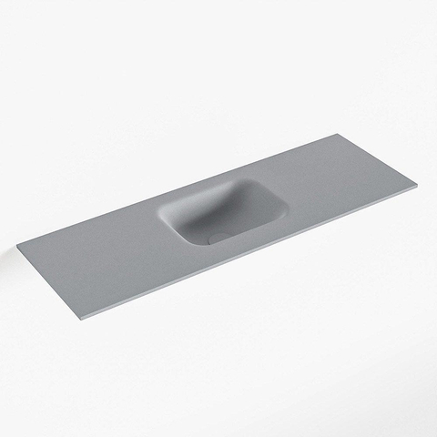 MONDIAZ LEX lave-mains - 90x30x0.9cm - vasque au centre - sans trou de robinet - plata (argent) SW1025998