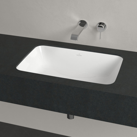Villeroy & Boch Architectura onderbouwwastafel - 62x42cm - zonder kraangat - zonder overloop - White Alpine (glans wit) SW762335