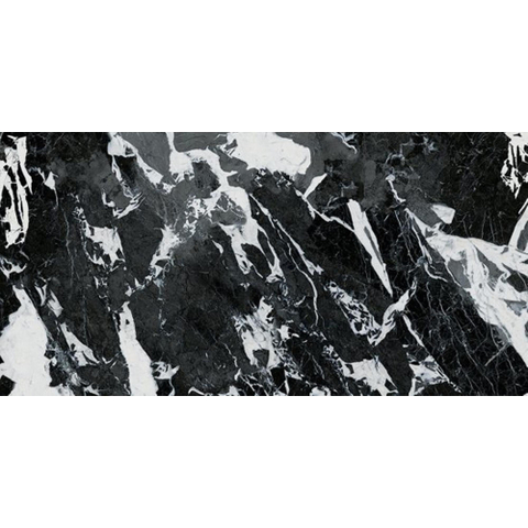 Ceralto Marvella Marble Vloertegel - 60X120 - 6.5mm - mat - zwart SW1578870
