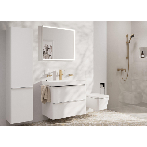 Hansgrohe Tecturis E Mitigeur lavabo - vidage clic-clac - bec pivotant 15.7 cm - bronze brossé SW918425