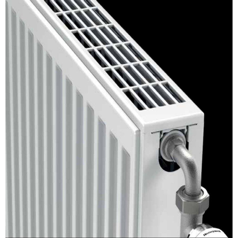 Henrad Compact all in panneau radiateur 70x120cm type 3354watt 4 connexions acier blanc brillant SW70645