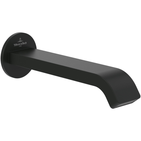Villeroy & Boch Dawn badtoevoer - 201mm - voor wandmontage - chroom (mat zwart) SW973995