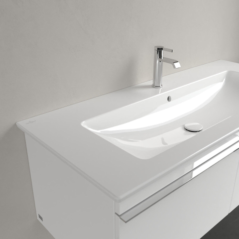 Villeroy & Boch venticello meubelwastafel - 120x50cm - met 1 kraangat - met overloop - White Alpine (glans wit) 1025110