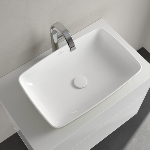 Villeroy & Boch Artis Vasque à poser - 580 x 385 x 130 mm - Sage Green - sans trop-plein SW701222