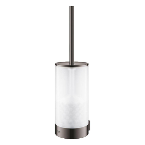 Grohe Selection Toiletborstelhouder - wandmontage - rond - open - hard graphite (antraciet) SW499837