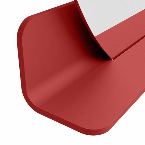 Mondiaz SPOT spiegel – Ø100 cm – met planchet – Fire (rood) SW1235528