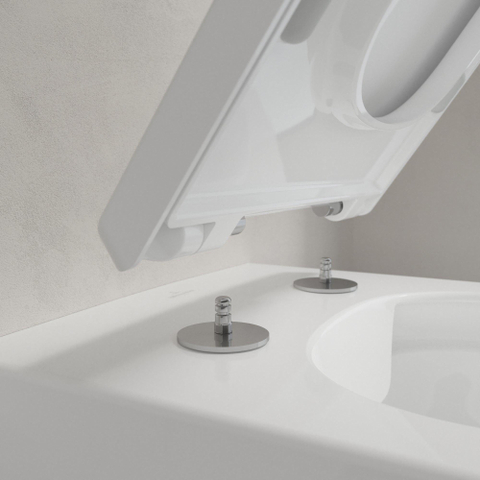Villeroy & Boch memento 2.0 closetzitting - softclose & - quickrelease - White Alpine (glans wit) SW336038