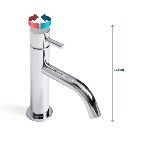 Crosswater MPRO Bath Fill Wastafelkraan - 1 Gats - 35Mm Uitloop - 12Cm Hoote - 16.5Cm - zonder Waste - hoogglans chroom SW31388