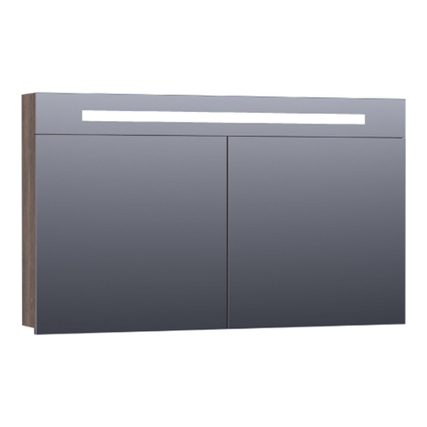 BRAUER Promise armoire de toilette – 119 x 70 x 15 cm – LED directe – Grove (noyer) SW371606