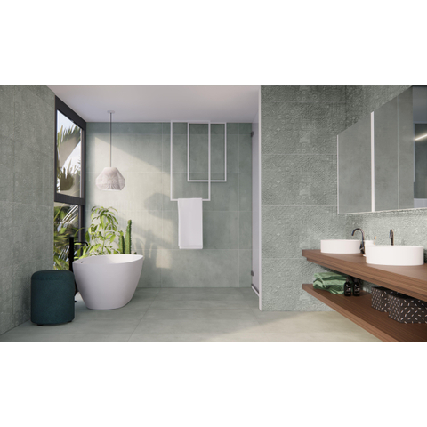 ÉCHANTILLON Terravito Gipuro Carrelage de sol et de mur - 60x120cm - rectifié - vert mat SW1130931