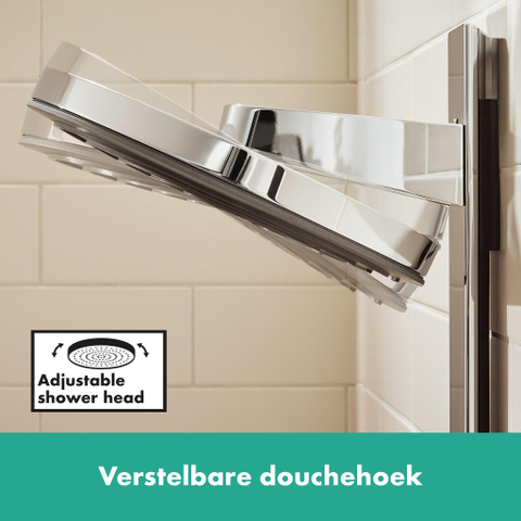 Hansgrohe Pulsify s Howerpipe - 26cm - 2jet - planchet - 40cm - hoogglans chroom SW651114