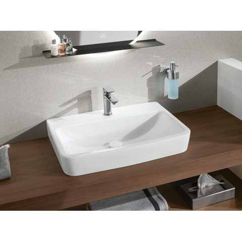 Villeroy & Boch O.novo wastafelkraan - 50x155mm - zonder waste - hoogglans chroom SW1148831