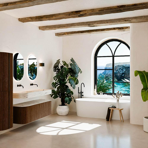 MONDIAZ THOR-DLUX 140cm meuble de salle de bains arrondi gauche + droite couleur Walnut avec 1 tiroir et 2 portes. Vasque suspendue CLOUD Double sans trou de robinet couleur Nata. SW1464419