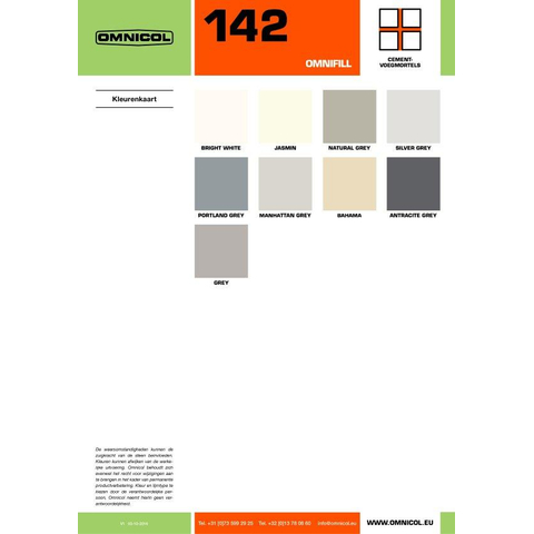Omnifill 142 mortier de jointoiement gris naturel SW498552