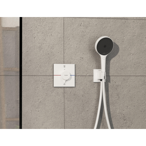 Hansgrohe ShowerSelect Comfort E Thermostaat - inbouw - 2 functies - mat wit SW917943