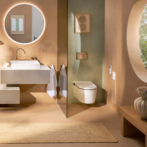 Hansgrohe XtraStoris Rock Porte-brosse WC - porte-rouleau - porte carrelable - blanc mat SW1590300