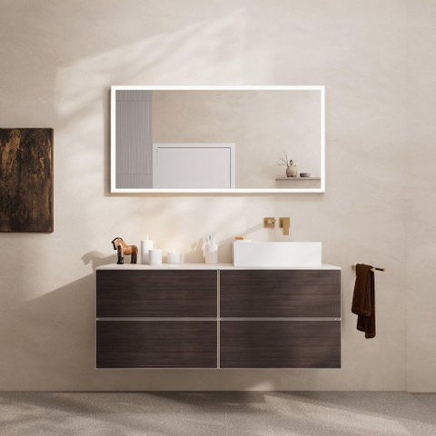 Hansgrohe AddStoris Q handdoekhouder 2-lids - geborsteld brons SW651139