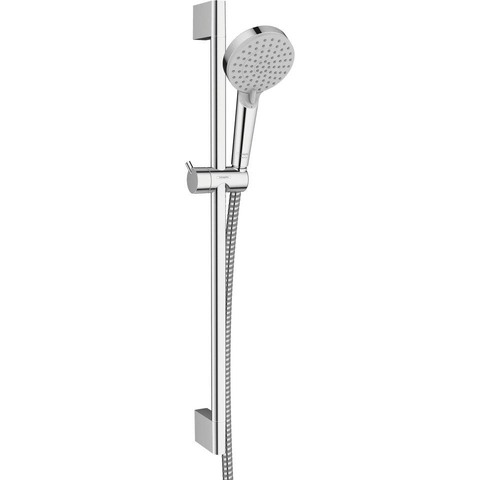 Hansgrohe Duoturn E - élément encastré - mitigeur - pomme de tête - bras de douche - support douchette - douchette - barre coulissante - flexible de douche - coulisseau - chrome SW1205651