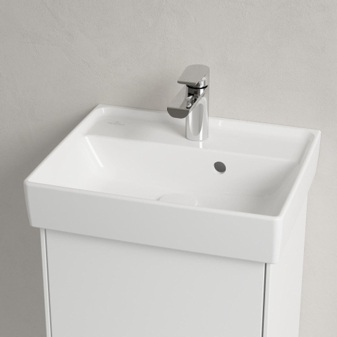 Villeroy & Boch Collaro fontein - 45x37cm - met overloop - 1 kraangat - White Alpine (glans wit) SW358349
