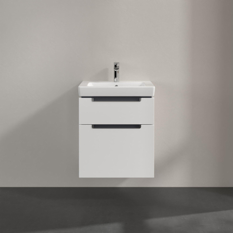 Villeroy & Boch Subway 2.0 wastafelonderkast - 53.7x59cm - 2 lades - glans wit SW479997