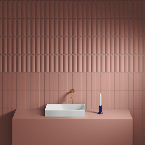 Clou Vale céramique lave-mains 45x19x7cm pré-percé trou de robinet à gauche Blanc mat SW451459