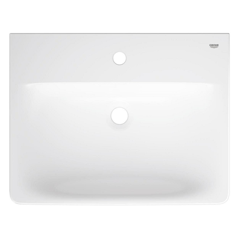 Grohe Euro Ceramic Wastafel - 60x 47cm - met kraangat - zonder overloop - alpine wit SW1234891