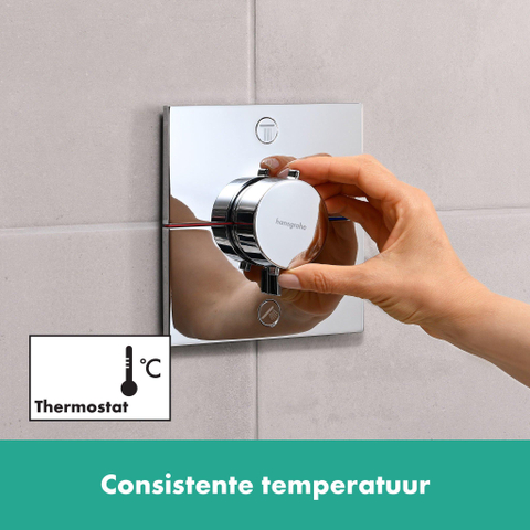 Hansgrohe ShowerSelect Comfort E Thermostaat - inbouw - 2 functies - hoogglans chroom SW918161