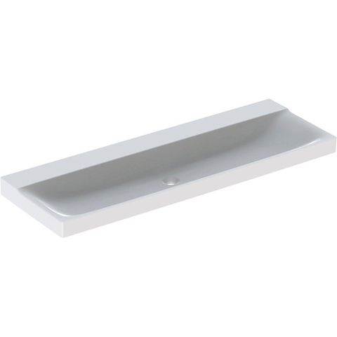 Geberit Xeno2 wastafel - 140x48cm - zonder kraangat - zonder overloop KeraTect - wit SW417415