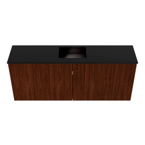 Mondiaz JOYA 100cm meuble de toilette - couleur Ruby - Vasque FAYE position Milieu 1 trou de robinet couleur Urban. SW1421829