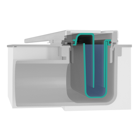 Hansgrohe RainDrain Flex Douchegoot - 100cm - inkortbaar - mat wit SW1590394