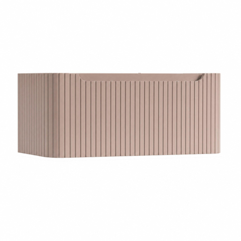 H&R Badmeubelen Juice Wastafelonderkast - 100x45x40cm - afgeronde hoeken - 3D-front - 1 lade - geïntegreerde greep - strawberry SW1259172